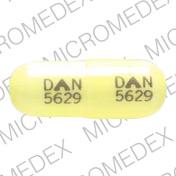 Pill DAN 5629 DAN 5629 Beige Capsule/Oblong is Doxepin Hydrochloride