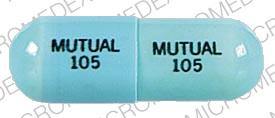 Doxycycline hyclate 100 mg MUTUAL 105 MUTUAL 105