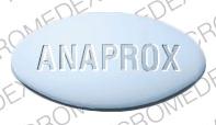 Pill ANAPROX ROCHE Blue Oval is Anaprox