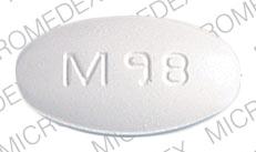 Pill M 98 White Oval is Penicillin V Potassium