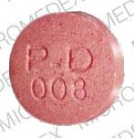 Pill P-D 008 Red Round is Peritrate