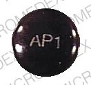 Pill AP1 Blue Round is Phenazopyridine Hydrochloride