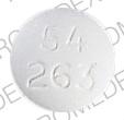 Pill 54 263 White Round is Phenobarbital