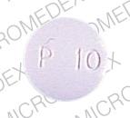 Pill G P 10 White Round is Pindolol