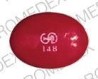 Pill LOGO 148 Red Elliptical/Oval is Polaramine repetabs