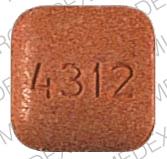 Pill 4312 RUGBY Purple Four-sided is Polyvitamin with fluoride