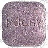 Pill 4308 RUGBY Purple Four-sided is POLYVITAMIN  WITH FLUORIDE AND IRON