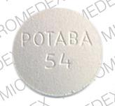 Pill POTABA 54 White Round is Potaba