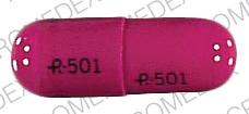 Pill Logo 501 Purple Capsule-shape is Prazosin Hydrochloride