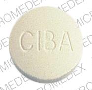 Pill 101 CIBA Yellow Round is Apresoline