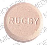 Prednisone 20 mg 4326 RUGBY Back