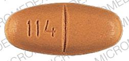 Pill COP LEY 114 Orange Oval is Procainamide Hydrochloride SR