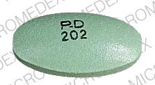 Pill P-D 202 Green Oval is Procan SR