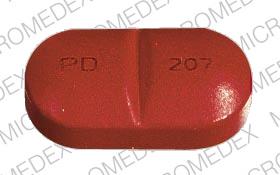 Pill PD 207 Red Oval is Procan SR