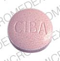 Pill 22 CIBA Pink Round is Esidrix