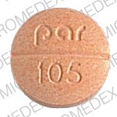 Pill par 105 Orange Round is Allopurinol