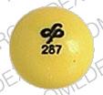 Pill SP 287 Yellow Round is Etrafon 2-10