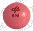 Pill SP 598 Pink Round is Etrafon 2-25