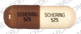 Pill SCHERING 525 SCHERING 525 Brown Capsule/Oblong is Eulexin