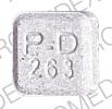 Pill P-D 263 is Euthroid-3 levothyroxine sodium (T4) 180 mcg / liothyronine sodium (T3) 45 mcg