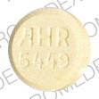 Pill AHR 5449 Yellow Round is Exna