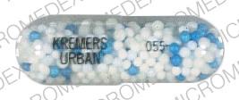 Pill 055 KREMERS URBAN is Fedahist timecaps 8 mg / 120 mg