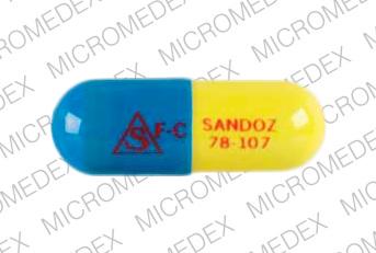 Pill S F-C SANDOZ 78-107 is Fiorinal with Codeine 325 mg / 50 mg / 40 mg / 30 mg