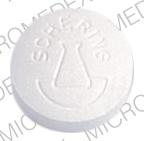 Pill SCHERING logo 228 White Round is Fulvicin P/G