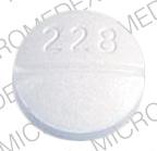 Pill SCHERING logo 228 White Round is Fulvicin P/G