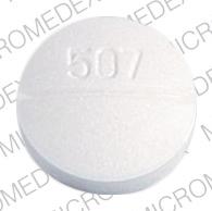 Pill SCHERING logo 507 is Fulvicin P/G ultramicrocrystalline 250 mg