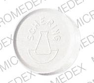 Pill SCHERING logo 948 White Round is Fulvicin U/F