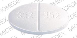 Pill FULVICIN P/G 352 352 White Elliptical/Oval is Fulvicin P/G