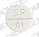 Pill SP 01 White Round is Furosemide