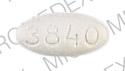 Pill 3840 White Oval is Furosemide