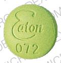 Pill Eaton 072 Green Round is Furoxone