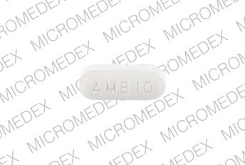344x231 Ambien 10 mg AMB 10 5421 Front