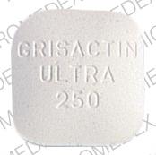 Pill GRISACTIN ULTRA 250 White Four-sided is Grisactin Ultra