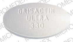 Pill GRISACTIN ULTRA 330 White Elliptical/Oval is Grisactin Ultra