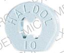 Pill HALDOL 10 Blue Round is Haldol