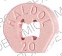 Pill HALDOL 20 Red Round is Haldol