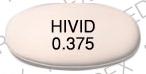 Pill HIVID 0.375 Pink Elliptical/Oval is Hivid