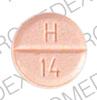 Pill LL H 14 Orange Round is Hydrochlorothiazide