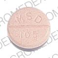 Pill MSD 105 Orange Round is Hydrodiuril