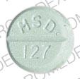 Pill HYDROPRES MSD 127 Green Round is Hydropres-50