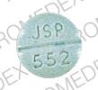 Pill JSP 552 Green Round is HYOSCYAMINE SULFATE