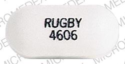 Pill RUGBY 4606 White Oval is Ibuprofen