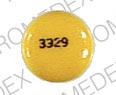 Pill 3329 RUGBY Yellow Round is Imipramine Hydrochloride