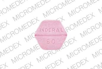 Pill I INDERAL 60 Pink Six-sided is Inderal