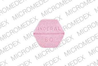 Pill I INDERAL 60 Pink Six-sided is Inderal