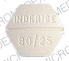 Pill INDERIDE 80/25 I White Six-sided is Inderide